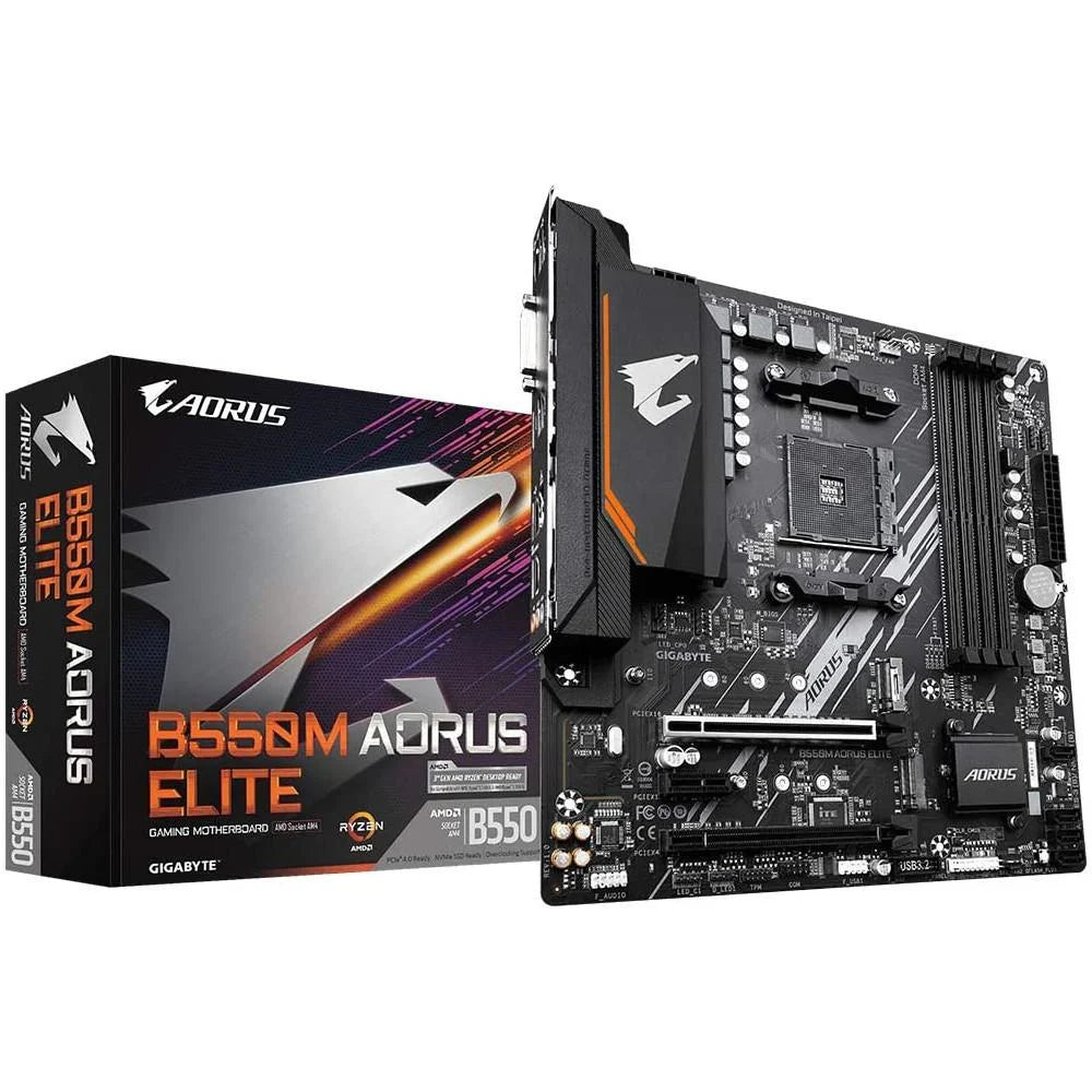 PLACA MÃE GIGABYTE B550M AORUS ELITE AMD AM4 DDR4