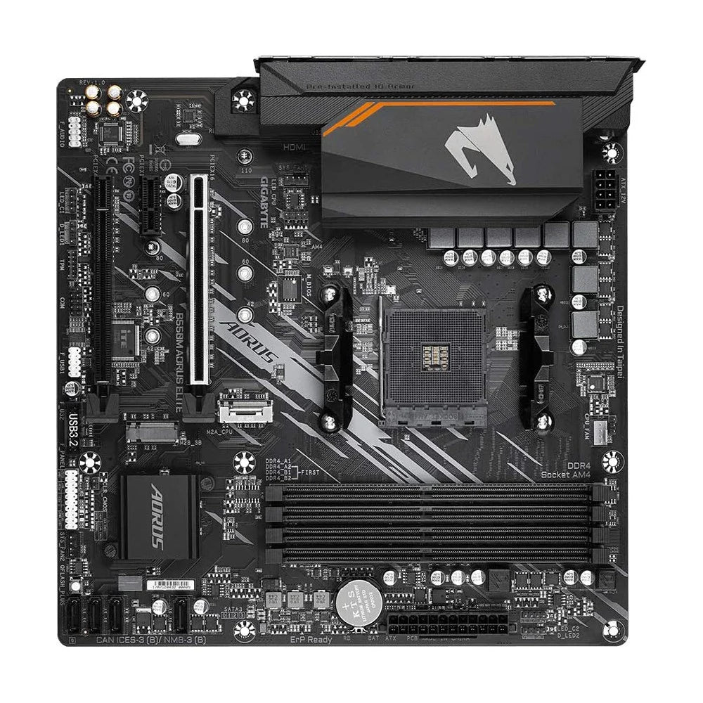 PLACA MÃE GIGABYTE B550M AORUS ELITE AMD AM4 DDR4