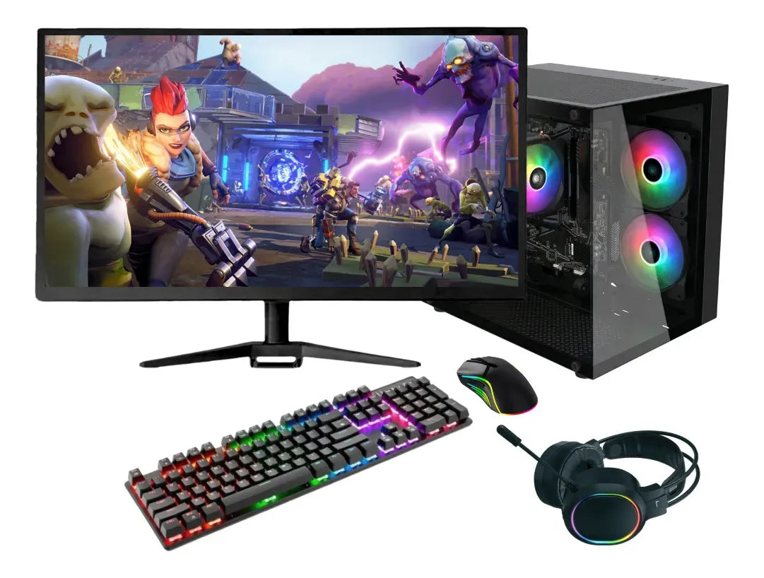 PC GAMER COMPLETO JP INFORMÁTICA | AMD RYZEN 5 5600GT | 16GB DDR4 | SSD 512GB | MONITOR