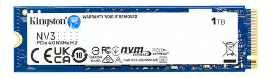 SSD 1TB KINGSTON NV3, M.2 2280, PCIE 4.0 NVME, LEITURA/GRAVAÇÃO: 6000/4000 MB/S, SNV3S/1000G