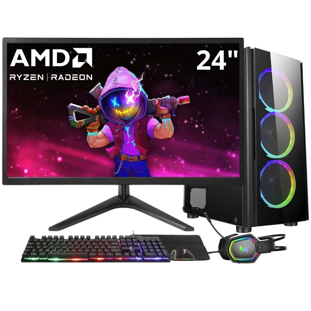 PC GAMER | RYZEN 7 5700G | 16GB DE RAM | SSD 1TB| BLACK|COMPLETO