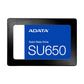 SSD ADATA SU650, 512GB, SATA III, LEITURA 520MB/S E GRAVAÇÃO 450MB/S